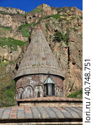 Geghard monastery in Caucasus mountains of Armenia (2013 год). Редакционное фото, фотограф Сергей Стрелков / Фотобанк Лори
