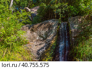 Waterfall of "Tears" in the Vorontsovsky Park. Стоковое фото, фотограф Анна Кривицкая / Фотобанк Лори