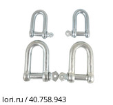 Такелажные петли на белом фоне. Fittings for Marine Fender Steel Bollard on a white background. Стоковое фото, фотограф Татьяна Д / Фотобанк Лори
