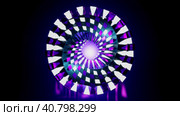 Hypnotic looping animation. 3d endless animation. Cyclic seamless motion design. Satisfying animation. 3d loop animation background. blue purple and cyan circle rotation. Стоковое видео, видеограф Ирина Ткачук / Фотобанк Лори