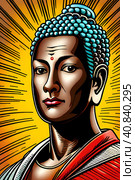 Portrail of Buddha. Стоковое AI-изображение, AI-художник Роман Сигаев / Фотобанк Лори
