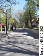 Улица Октябрьская, г.Светлогорск, Калининградская обл., (2023 год). Редакционное фото, фотограф Светлана Ясинская / Фотобанк Лори