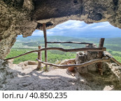 Cave monastery Chelter Marmara, Crimea (2021 год). Стоковое фото, фотограф Анна Кривицкая / Фотобанк Лори