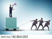 Concept of bossy autocratoc leadership. Стоковое фото, фотограф Elnur / Фотобанк Лори