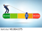 Inflation and deflation business concept. Стоковое фото, фотограф Elnur / Фотобанк Лори