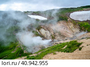 Долина гейзеров. Камчатка. Россия июль 2023. Стоковое фото, фотограф Владимир Макеев / Фотобанк Лори