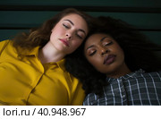 Two close friends of the woman. Стоковое AI-изображение, AI-художник Кирилл Черезов / Фотобанк Лори