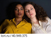 Two close friends of the woman. Стоковое AI-изображение, AI-художник Кирилл Черезов / Фотобанк Лори