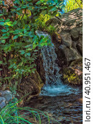 Waterfall of "Tears" in the Vorontsovsky Park. Стоковое фото, фотограф Анна Кривицкая / Фотобанк Лори