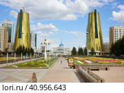 ASTANA, KAZAKHSTAN - JULY 20, 2023: Nurzhol Boulevard. Редакционное фото, фотограф Виктория Тельминова / Фотобанк Лори