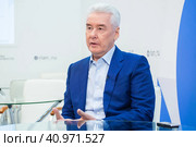 Сергей Собянин. Мэр Москвы. (2023 год). Редакционное фото, фотограф Александр Тарасенков / Фотобанк Лори