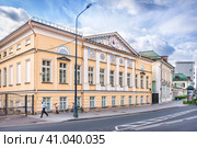 Городская усадьба С.Б.Куракина, Новая Басманная, Москва (2023 год). Стоковое фото, фотограф Baturina Yuliya / Фотобанк Лори