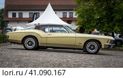 DIEDERSDORF, GERMANY - AUGUST 30, 2020: The personal luxury car Buick Riviera GS, 1973. The exhibition of "US Car Classics". Редакционное фото, фотограф Sergey Kohl / Фотобанк Лори