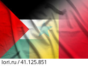 Palestinian National Authority and Senegal official flag transborder relations SEN PSE. Стоковая иллюстрация, иллюстратор Кабак Дмитрий / Фотобанк Лори