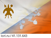 Lesotho and Bhutan official flag transborder relations LSO. Стоковая иллюстрация, иллюстратор Кабак Дмитрий / Фотобанк Лори