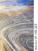 Opencast mining of iron ore. Environmental pollution problems. Стоковое фото, фотограф Евгений Ткачёв / Фотобанк Лори