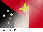 Papua New Guinea and France government flag international relations FRA PNG. Стоковая иллюстрация, иллюстратор Кабак Дмитрий / Фотобанк Лори