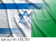 Israel and Nigeria government flag international contract NGA ISR. Стоковая иллюстрация, иллюстратор Кабак Дмитрий / Фотобанк Лори