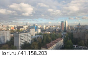 Москва облака убыстренное видео Савеловская (2022 год). Стоковое видео, видеограф Екатерина Шатрова / Фотобанк Лори