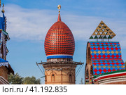 The main attraction of the city. The Temple of All Religions in Kazan.Kazan City, Republic of Tatarstan, Russia, September 2023. Редакционное фото, фотограф Photojuli / Фотобанк Лори