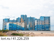 Современная архитектура Санкт-Петербурга . ЖК "Я - Романтик" на намыве Васильевского острова. (2023 год). Редакционное фото, фотограф Татьяна Шикова / Фотобанк Лори