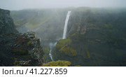 Most beautiful Haifoss waterfall in iceland highland. Стоковое фото, фотограф Igor Tichonow / Фотобанк Лори
