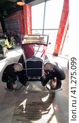 GAZ-A is a middle-class car with an open 5-seater, 4-door phaeton-type body. Стоковое фото, фотограф Анна Кривицкая / Фотобанк Лори