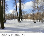 В Екатерингофском парке зимой. Санкт-Петербург (2023 год). Стоковое фото, фотограф Жигалов Евгений Павлович / Фотобанк Лори