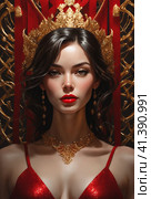 Картина. Роковая женщина. Арт-стиль. Стоковое AI-изображение, AI-художник Николай Николенко / Фотобанк Лори
