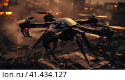 Combat FPV drone. Стоковое AI-изображение, AI-художник Кирилл Черезов / Фотобанк Лори