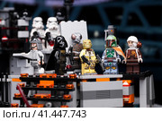 RUSSIAN, April 03, 2018. Constructor Lego Star Wars. Darth Vader and Bounty Hunters. Редакционное фото, фотограф Андрей Аркуша / Фотобанк Лори