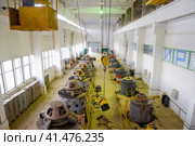 Engines of water pumps at a water pumping station. Pumping irrig. Стоковое фото, фотограф Леонид Еремейчук / Фотобанк Лори