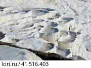Travertines mountains of Pamukkale in Turkey. Стоковое фото, фотограф Яков Филимонов / Фотобанк Лори