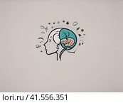 Мыслительные процессы девушки. Illustration of a Girl's Brain Processes AI generated. Стоковое AI-изображение, AI-художник Алексей Траст / Фотобанк Лори