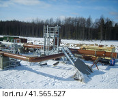 Platform of construction pipelines. Стоковое фото, фотограф Леонид Еремейчук / Фотобанк Лори