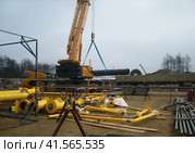 Platform of construction pipelines. Стоковое фото, фотограф Леонид Еремейчук / Фотобанк Лори