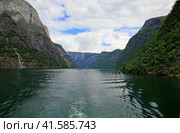 The view of Sognefjord, Norway (2012 год). Стоковое фото, фотограф Сергей Стрелков / Фотобанк Лори