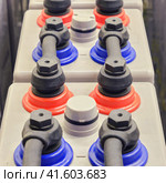 Deep charging batteries for powering an industrial PBX. Стоковое фото, фотограф Андрей Журавлев / Фотобанк Лори