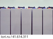 Deep charging batteries for powering an industrial PBX. Стоковое фото, фотограф Андрей Журавлев / Фотобанк Лори
