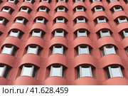 Фасад дома в жилом комплексе ЗИЛАРТ на улице Архитектора Щусева, 5к2 (2022 год). Редакционное фото, фотограф Константин Григорьев / Фотобанк Лори