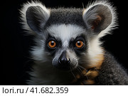 Lemur, super realistic,    Generative AI. Стоковое AI-изображение, AI-художник Анна Кривицкая / Фотобанк Лори