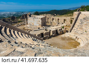 Amphitheater in the ancient Lycian city of Rhodiapolis. Стоковое фото, фотограф Яков Филимонов / Фотобанк Лори
