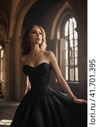 luxury female portrait. Стоковое AI-изображение, AI-художник Lekcej / Фотобанк Лори