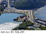 Центр Петропавловска-Камчатского с высоты (2023 год). Стоковое фото, фотограф A Челмодеев / Фотобанк Лори