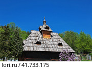 Drvengrad is traditional Serbian village in the Balkan mountains (2018 год). Редакционное фото, фотограф Сергей Стрелков / Фотобанк Лори