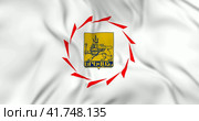 Развевающийся флаг города Ереван, столица Армения. 3д анимация в 4к. Waving flag of Yerevan, the capital city of Armenia. 3d animation in 4k resolution video. Стоковое видео, видеограф Александр Кузнецов / Фотобанк Лори