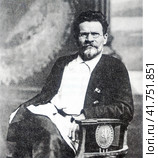 Михаил Иванович Калинин (1875-1946) в день избрания его председателем ВЦИК. Москва, 30 марта 1919 года. Редакционное фото, фотограф Сергей Елизарьев / Фотобанк Лори