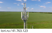 Cellular tower. Equipment for relaying cellular and mobile signal. Стоковое фото, фотограф Леонид Еремейчук / Фотобанк Лори
