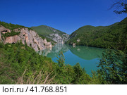 Drina river in Bosnia and Herzegovina (2018 год). Стоковое фото, фотограф Сергей Стрелков / Фотобанк Лори