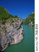 Drina river in Bosnia and Herzegovina (2018 год). Стоковое фото, фотограф Сергей Стрелков / Фотобанк Лори